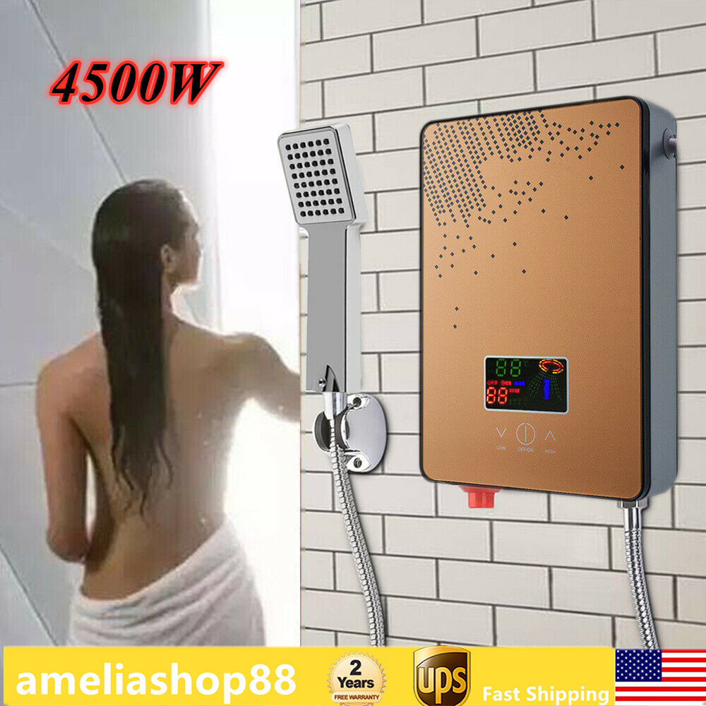 110V Instant Electric Tankless Hot Water Heater On Demand Whole House 4500W New gallery