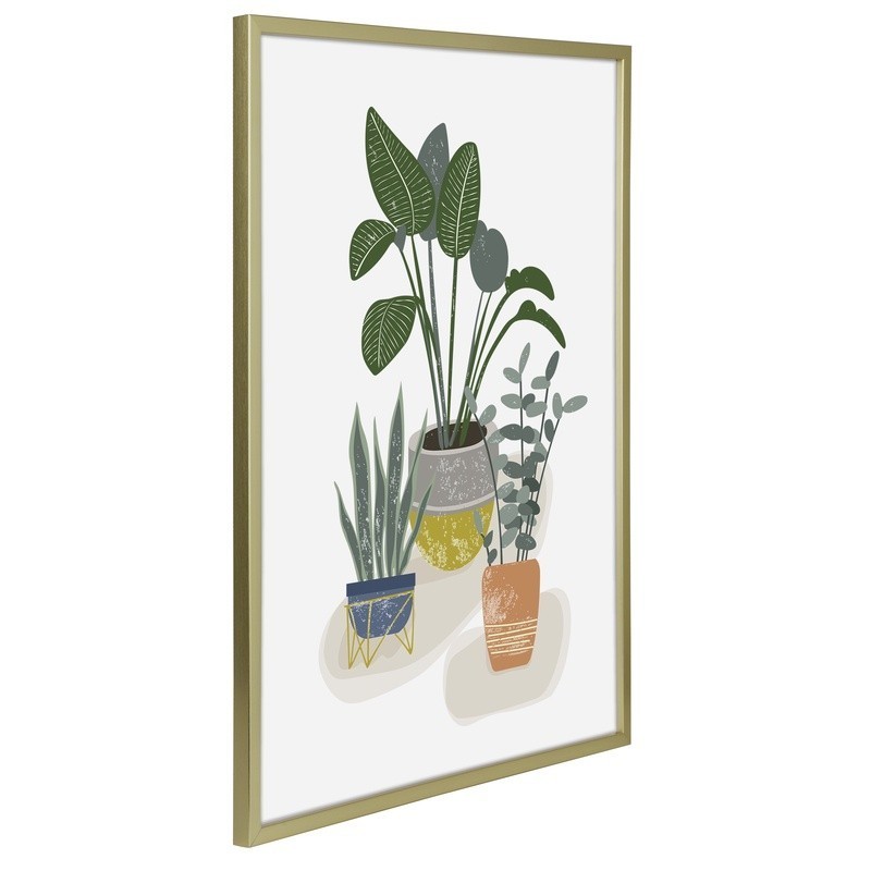 Thin Gold Poster Frame 18x24 Elegant Wall Display Back Loading Dust Cover New gallery