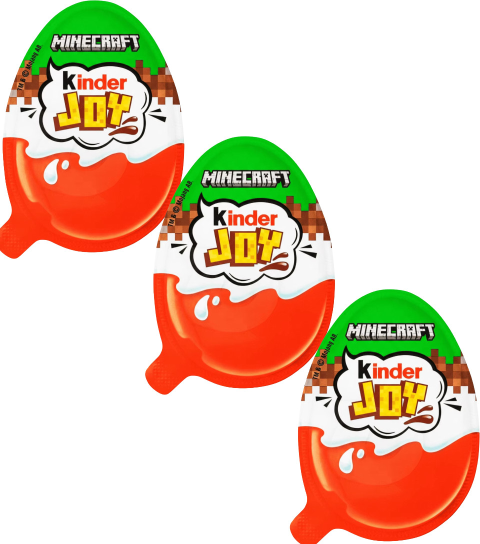Ferrero KINDER Joy - MINECRAFT Edition- 3 pc. FREE SHIPPING gallery