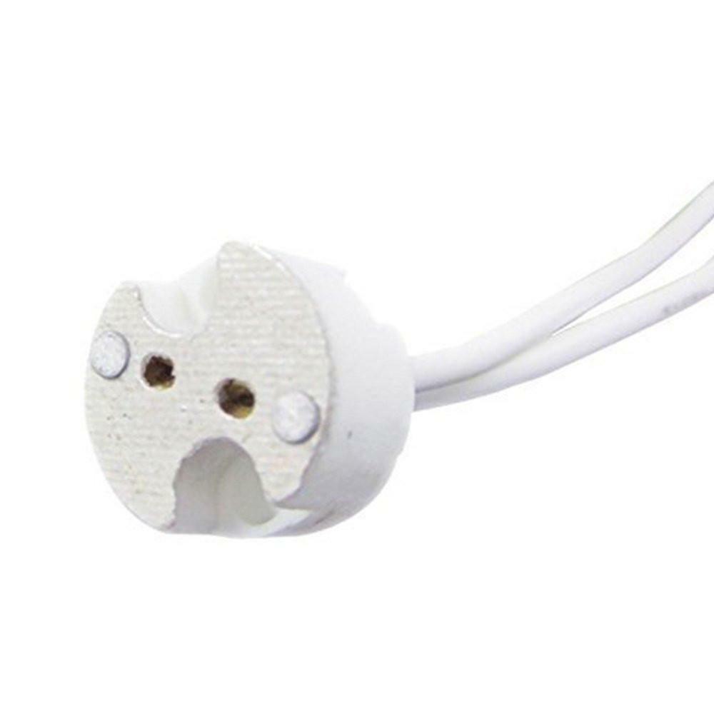 Bioluz LED MR16 Socket, MR11 G4 GU5.3 Ceramic Socket with leads (Pack of 10) gallery