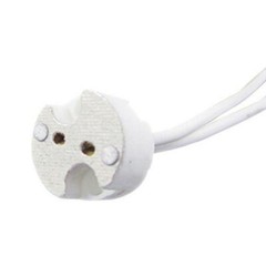 Bioluz LED MR16 Socket, MR11 G4 GU5.3 Ceramic Socket with leads (Pack of 10)