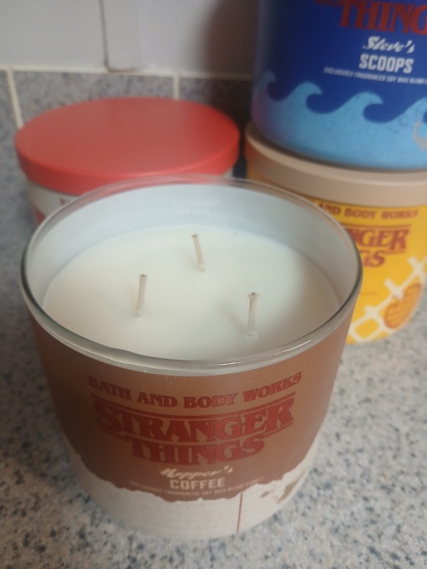 Bath & Body Works Stranger Things 3-Wick Candles, 4-Pack, 2 New, 2 Used gallery