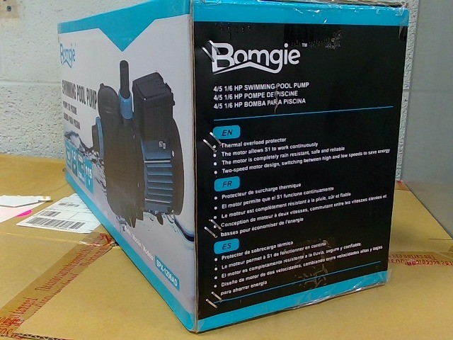 Bomgie 115V Dual Speed Pool Pump Inground Above Ground 5200GPH gallery