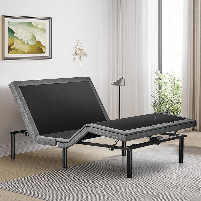 Full Size Adjustable Bed Frame Ergonomic Electric Bed Base with Wireless Remote gallery