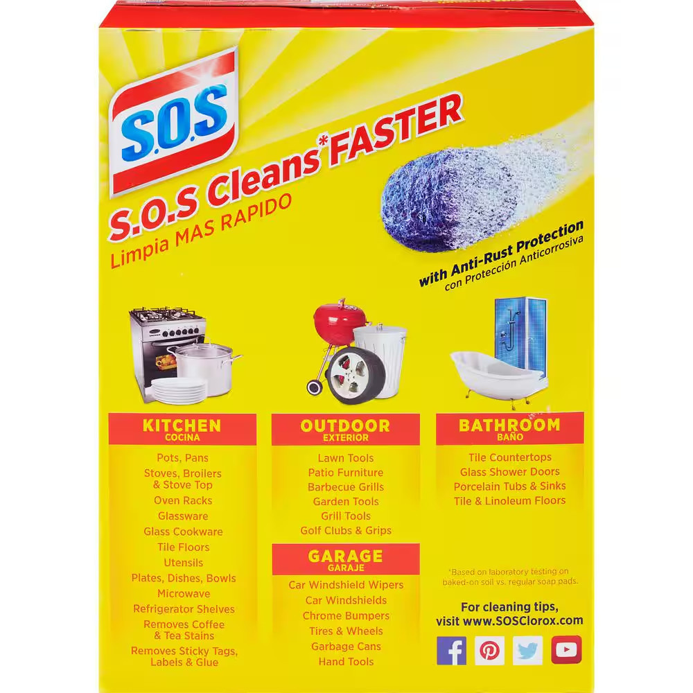 Steel Wool Soap Scouring Pads (18-Pack) (2-Boxes) gallery