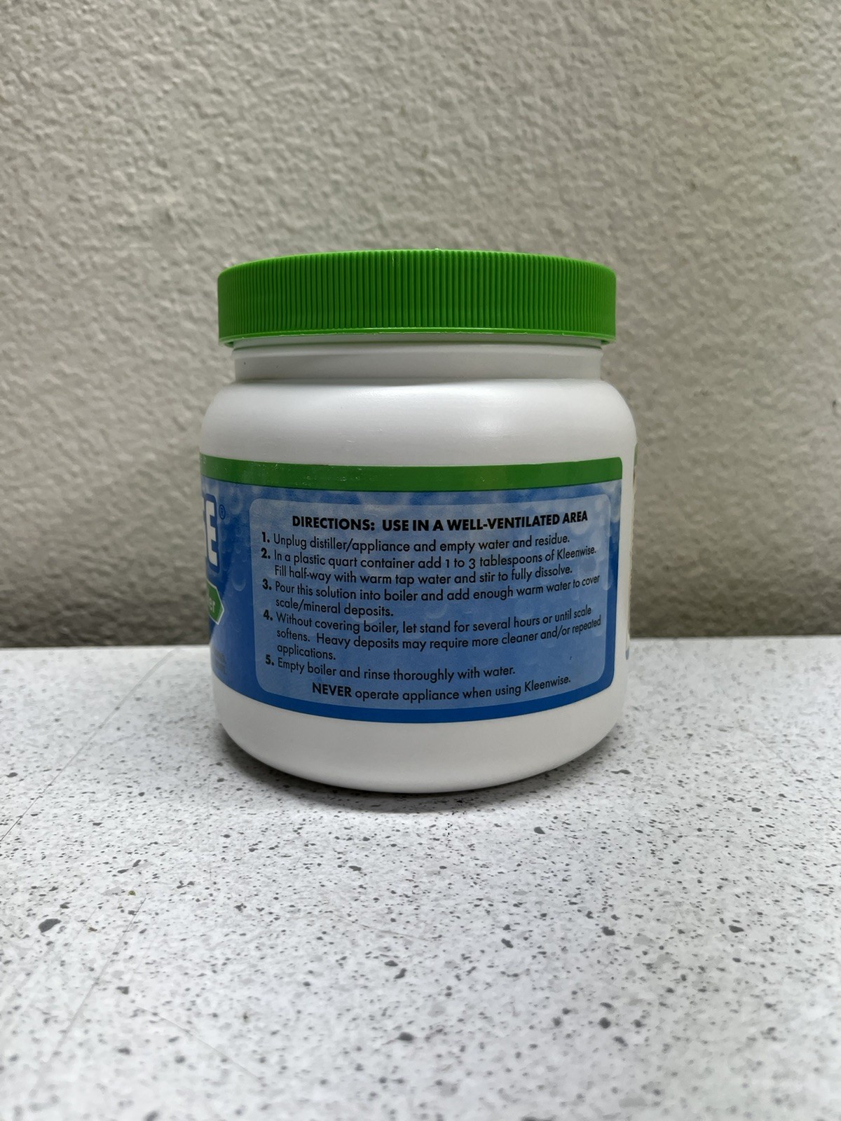 Kleenwise Water Distiller Phosphate Free Cleaner 40 Oz Container, Made in USA gallery