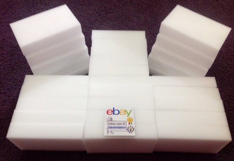 30 PREMIUM Grade Melamine Sponge Eraser BULK PACK 3/4" Works Like Magic! gallery