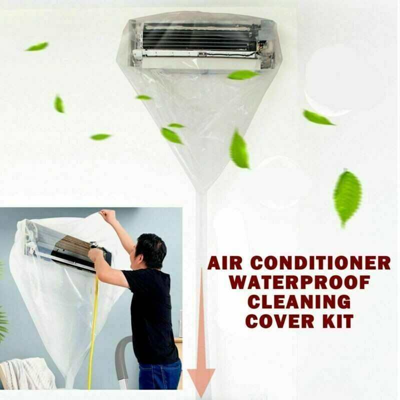 Home Air Conditioner Cleaning Dust Washing Clean Cover Waterproof Protector Bag gallery