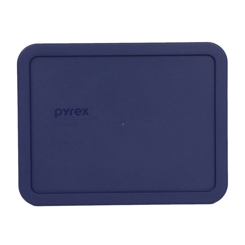 Pyrex 7211-PC Blue Rectangle Plastic Food Storage Replacement Lid (3-Pack) gallery