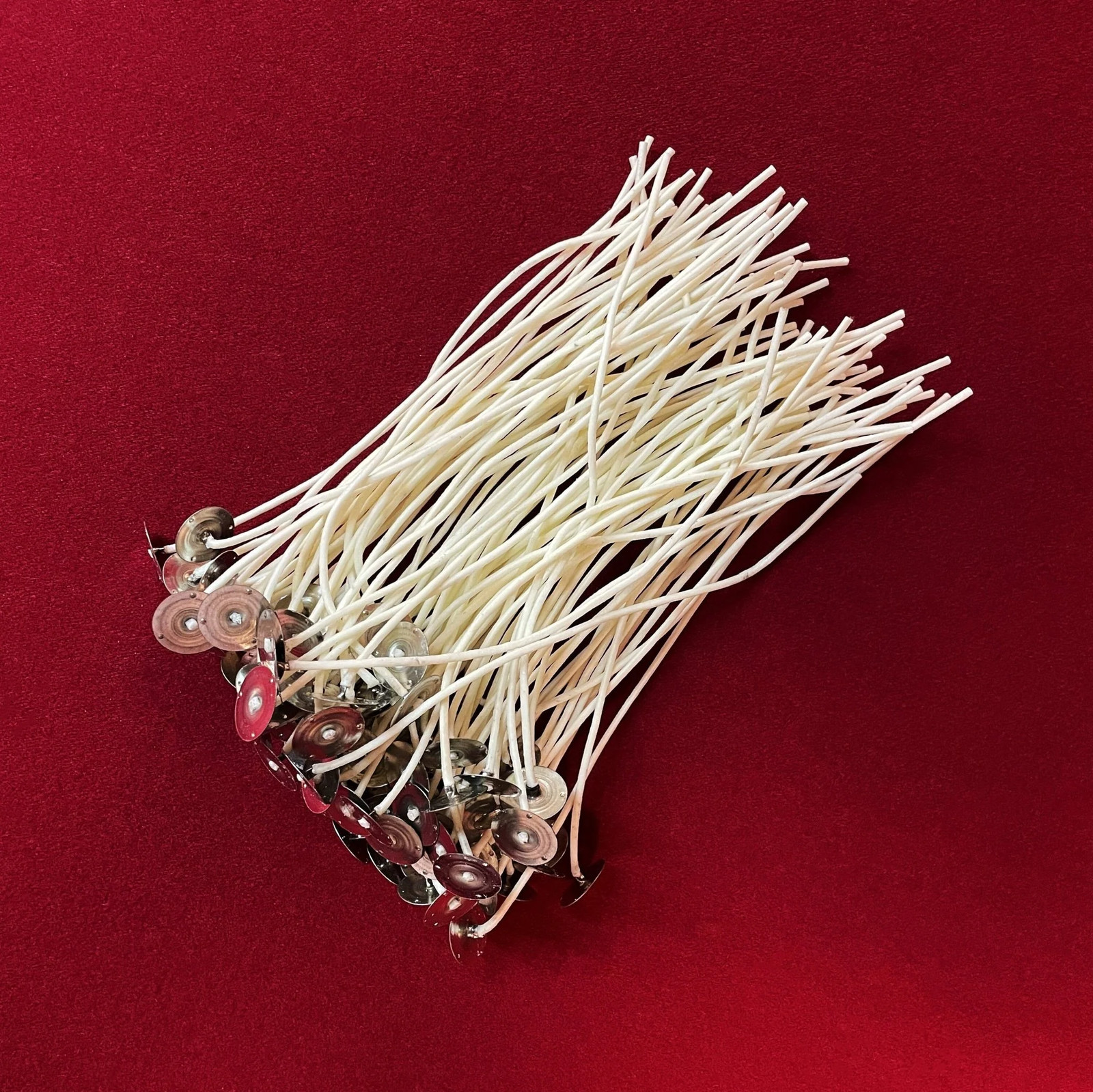 9 Inch Square Braided Series Beeswax Coated Cotton Wicks with Metal Tab gallery