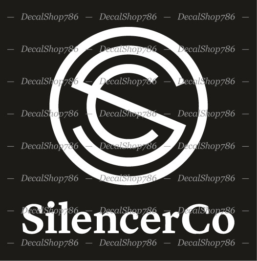 SilencerCo - Firearm Silencer - Car/SUV/Truck Vinyl Die-Cut Peel N' Stick Decals gallery