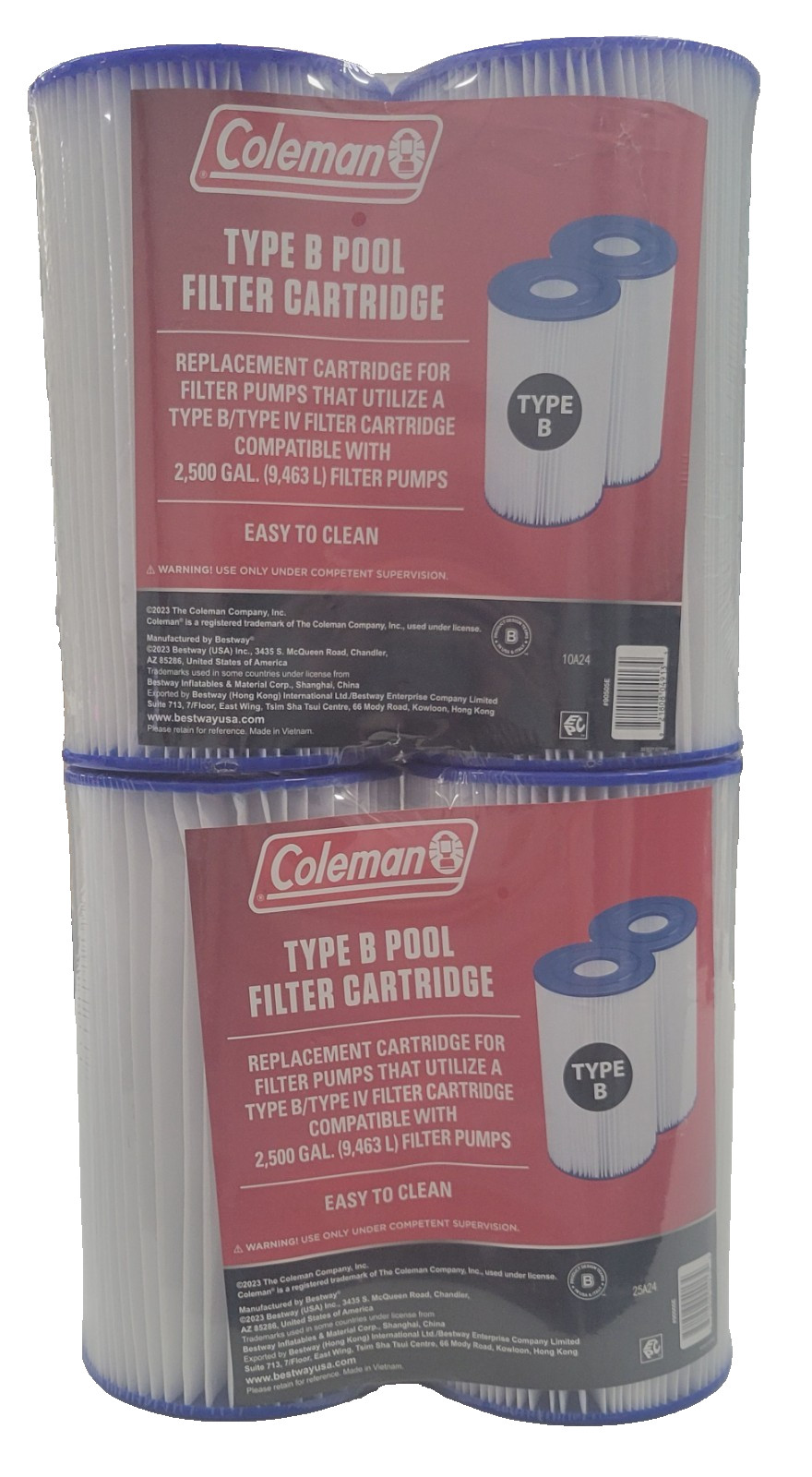 Coleman Type B Pool Filter Cartridge 2ct pack of 2 gallery