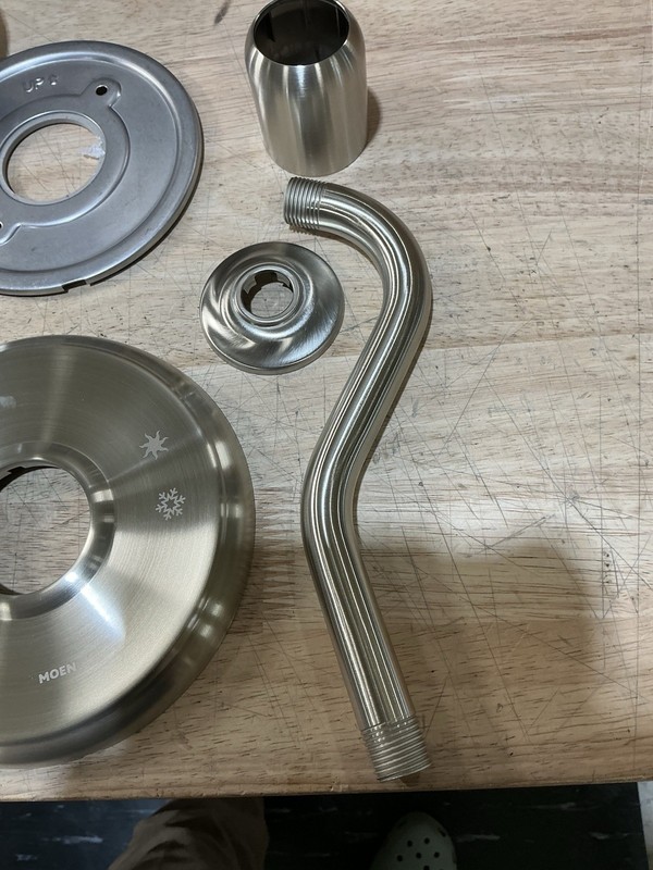 READ DESCRIPTION! MOEN Belfield M-CORE 3-Series Shower Trim Kit-Brushed Nickel gallery