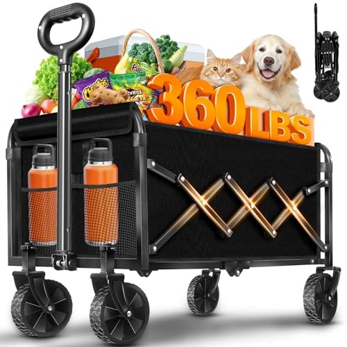 JINIHFW Carts Foldable, Collapsible Folding Wagon, Portable Folding Wagon gallery