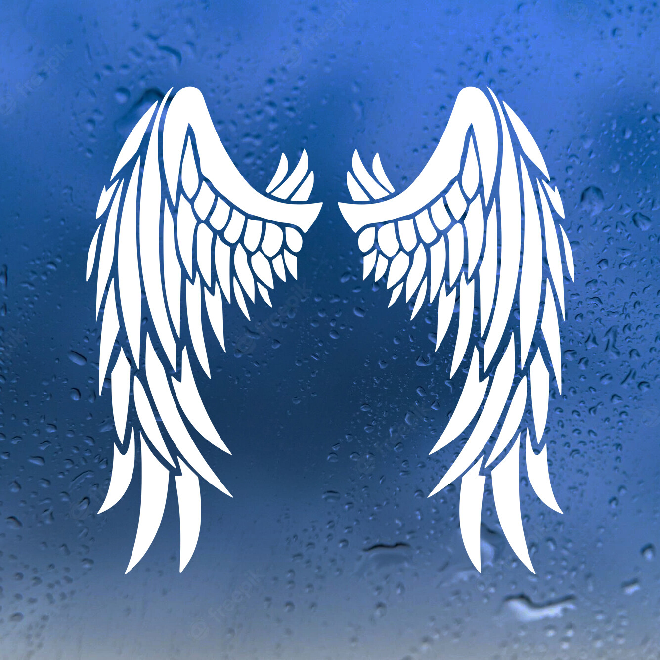Angel Wings Vinyl Decal V1 | Custom Wing Stickers | Die Cut Sticker gallery