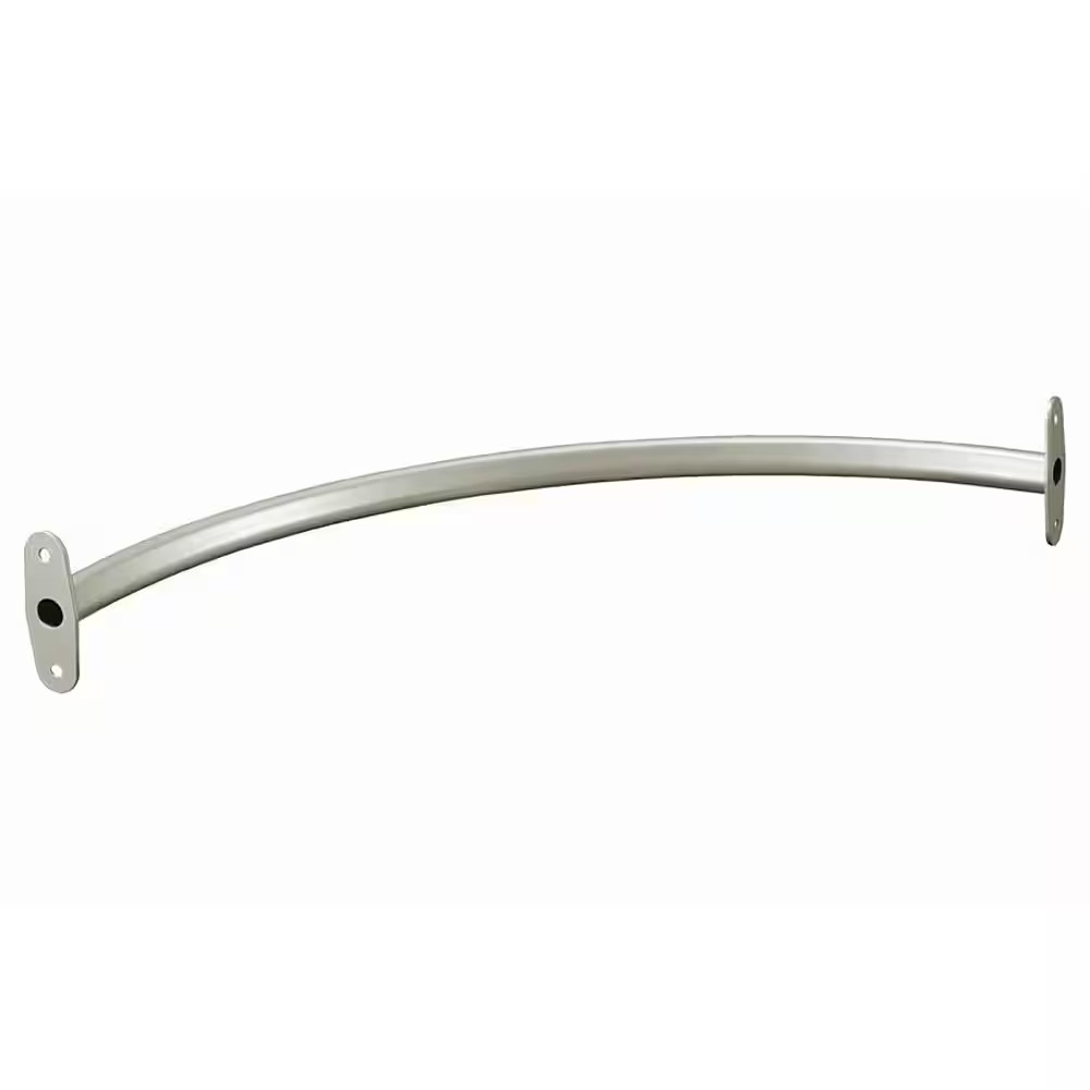 Impressions 23 In. Corner Rounder Nickel Closet Rod gallery