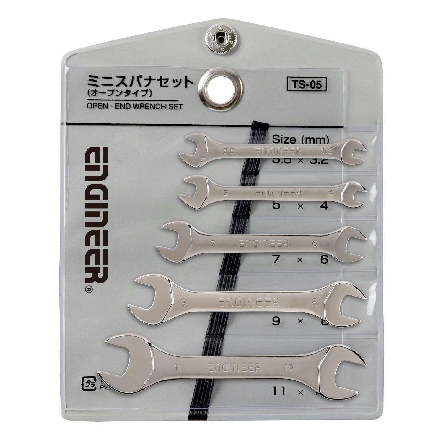 Engineer Mini wrench spanner set TS-05 Made in Japan 3.2/4/5/5.5/6/7/8/9/10/11mm gallery