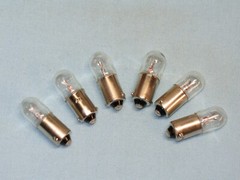 (Qty 6) #47 ~ MINIATURE LIGHT BULB ~ (Qty 6)