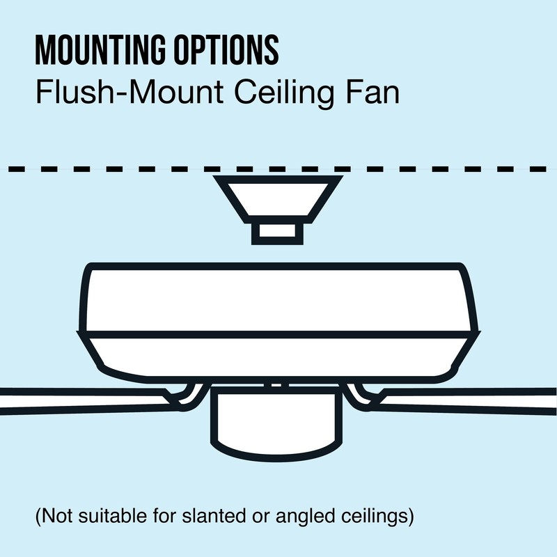 44'' Indoor Reverse Airflow Ceiling Fan w/ LED Light Bronze 5 Blades Living Room gallery