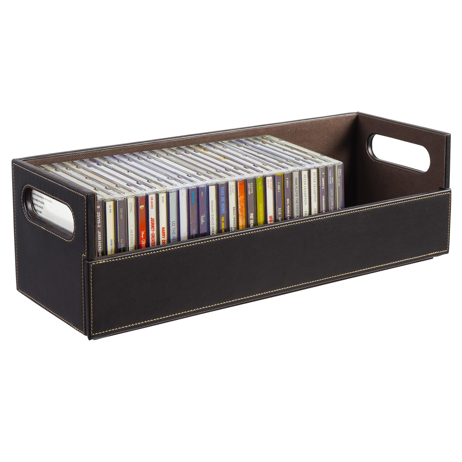Stock Your Home CD Storage Box, Organizer Shelf for Movie Cases, DVDs, Casse... gallery