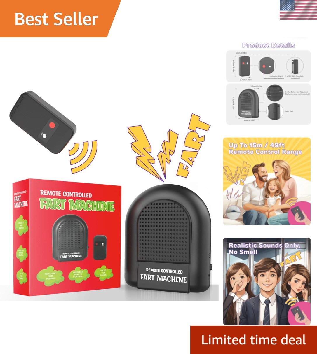 Fart Machine with Remote, Remote Controlled Fart Machine with Different Reali... gallery