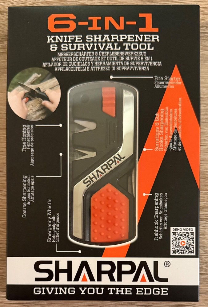 SHARPAL 101N Manual Knife Sharpener & Survival Tool