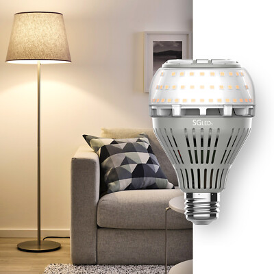 2 Pack Energy Saving LED Light Bulbs 4000lm 250W Equiv. 27W 3000K Warm White E26 gallery
