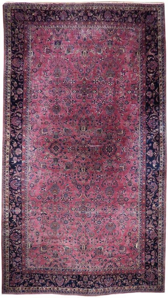 12x21 Plum Red Antique Traditional Saroouk QUALITY Rug 1930's 22044 gallery
