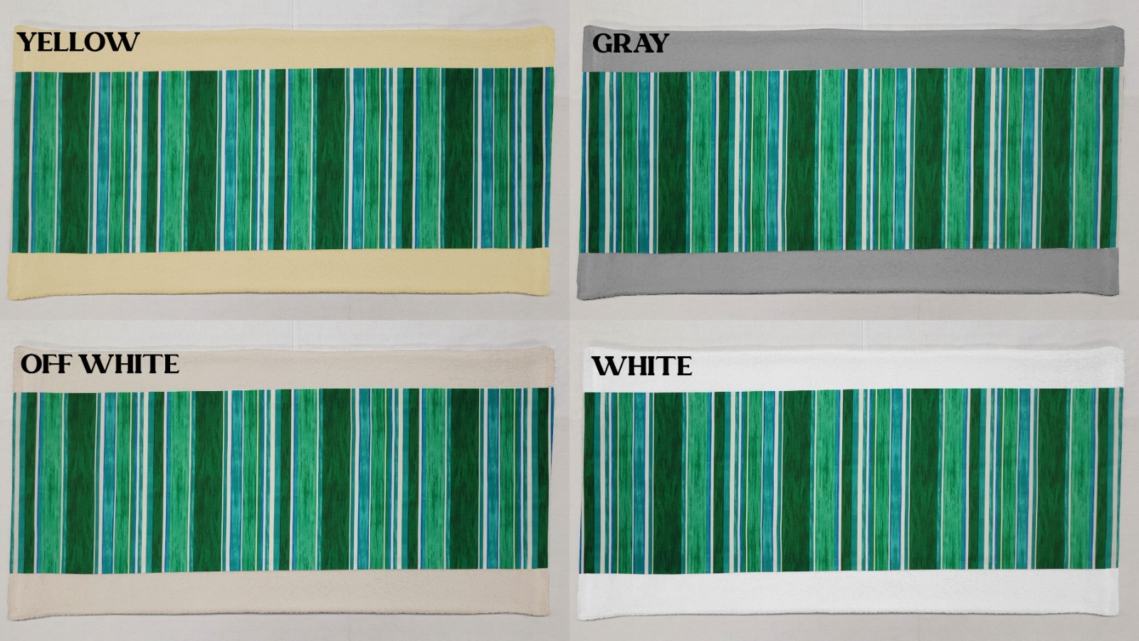 Colorful Stripes Terrycloth Bathmat (6 Colors Available) gallery