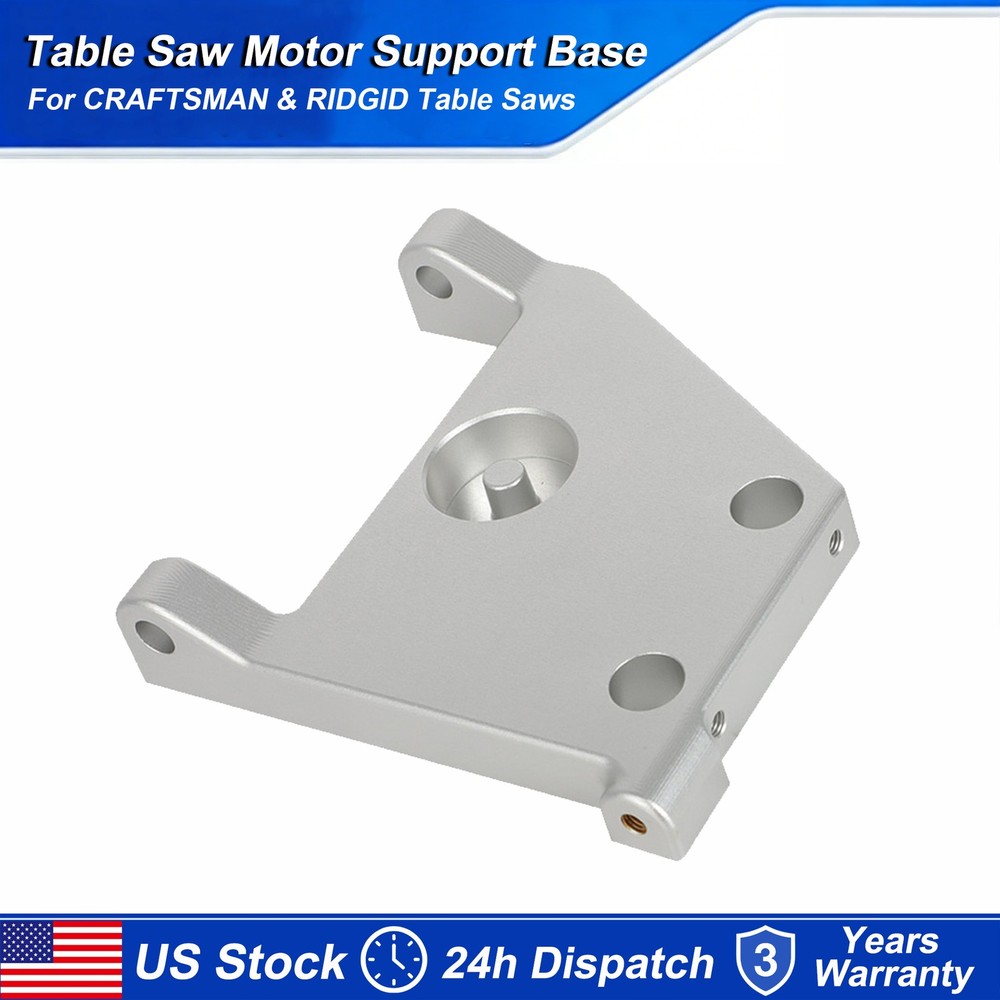US Table Saw Motor Support Base Mount Plate Aluminum For Craftsman 979925-001