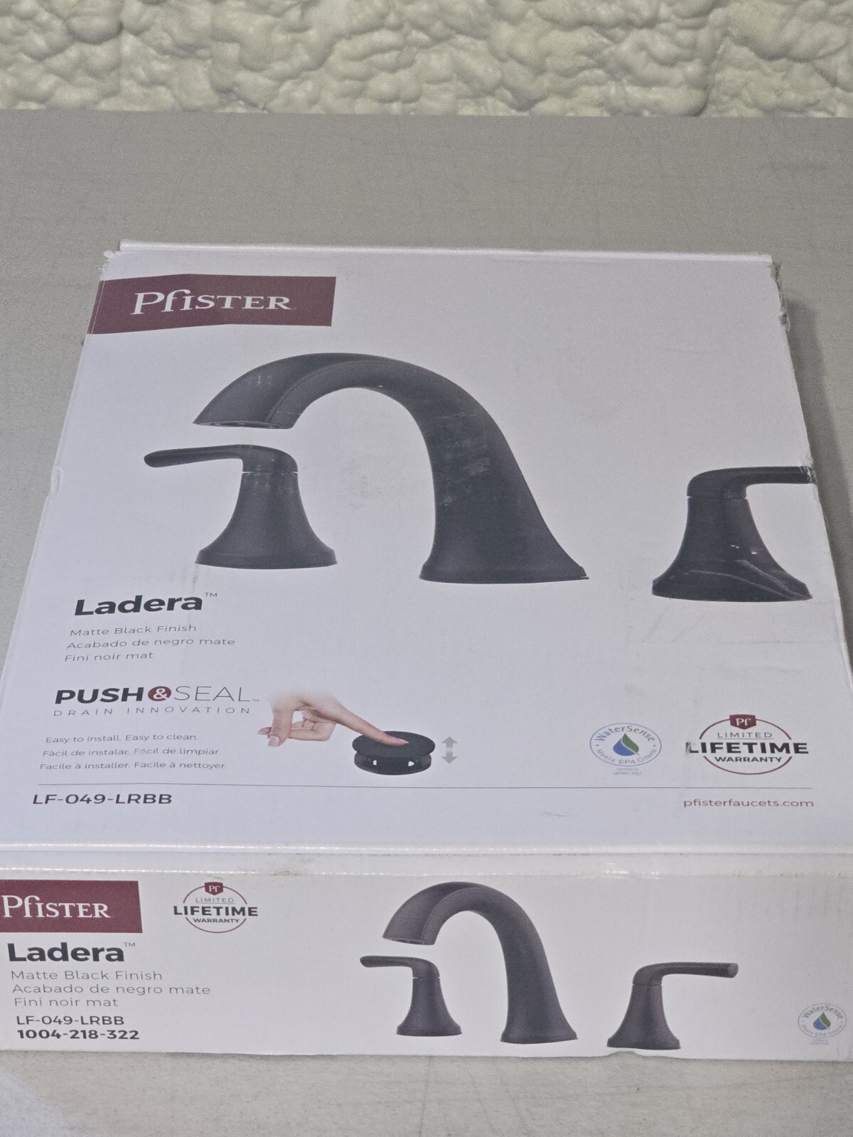 Pfister Ladera Widespread 8 Inch Bathroom Faucet - Black gallery