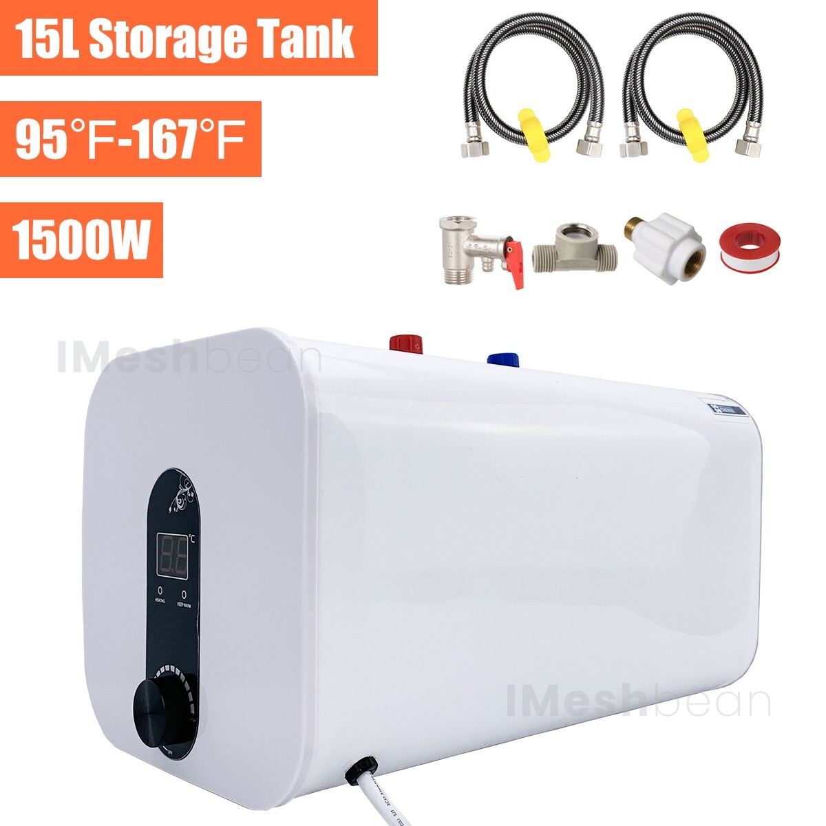 Instant Electric Hot Water Heater Shower Compact Mini-Tank Storage RV 15L 110V gallery