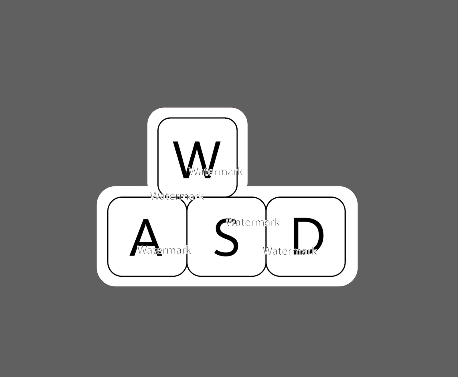 Gaming Keys Sticker WASD CPU Waterproof - Buy Any 4 For $1.75 EACH Storewide! gallery