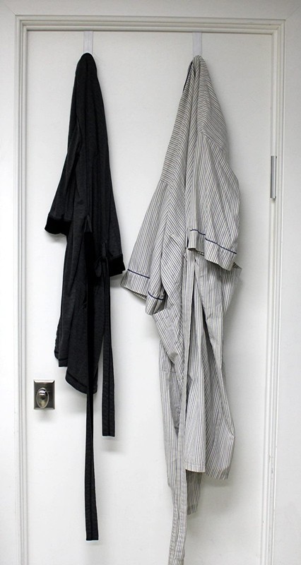 Dependable Industries inc. Essentials Over-The-Door Hanger Hook Medium, White gallery