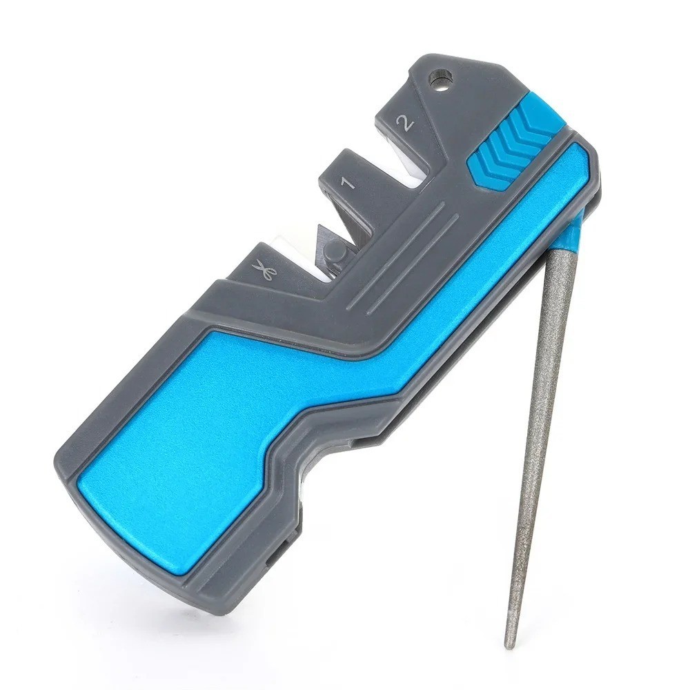 SHARPAL 6-In-1 Pocket Knife Sharpener &Survival Tool, with Fire Starter, Whistle gallery
