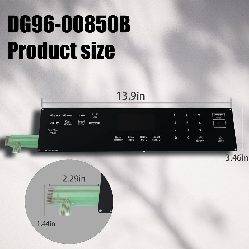 Touchpad Control Panel DG96-00850B For Samsung Gas Ranges NX60A6511SS/AA-01 gallery