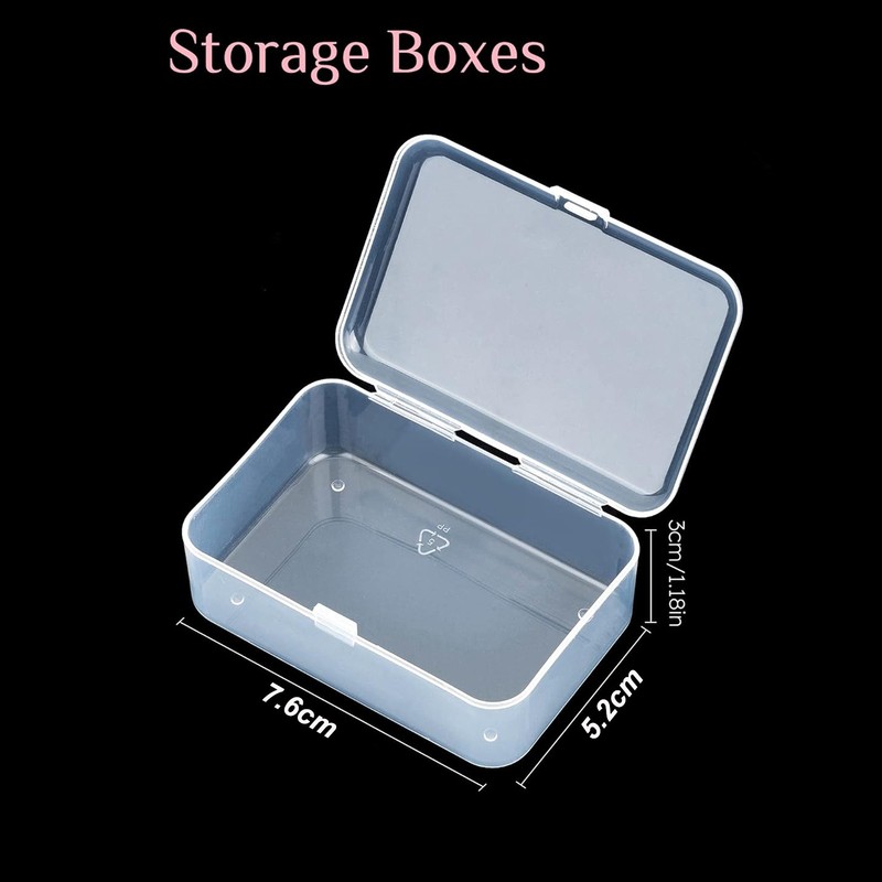 10PC Small Plastic Storage Container Box DIY Coins Screws Jewelry Travel Beads gallery