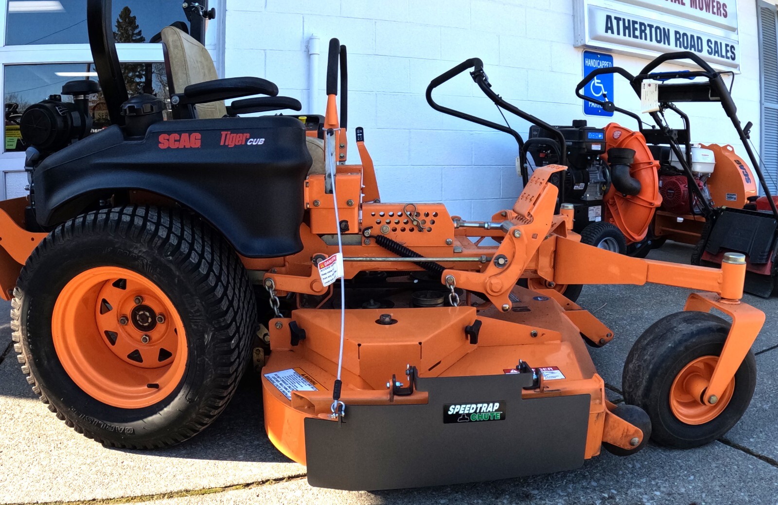 Speedtrap® Chute Blocker Scag® Tiger Cub 61" Mowers (2min install! gallery