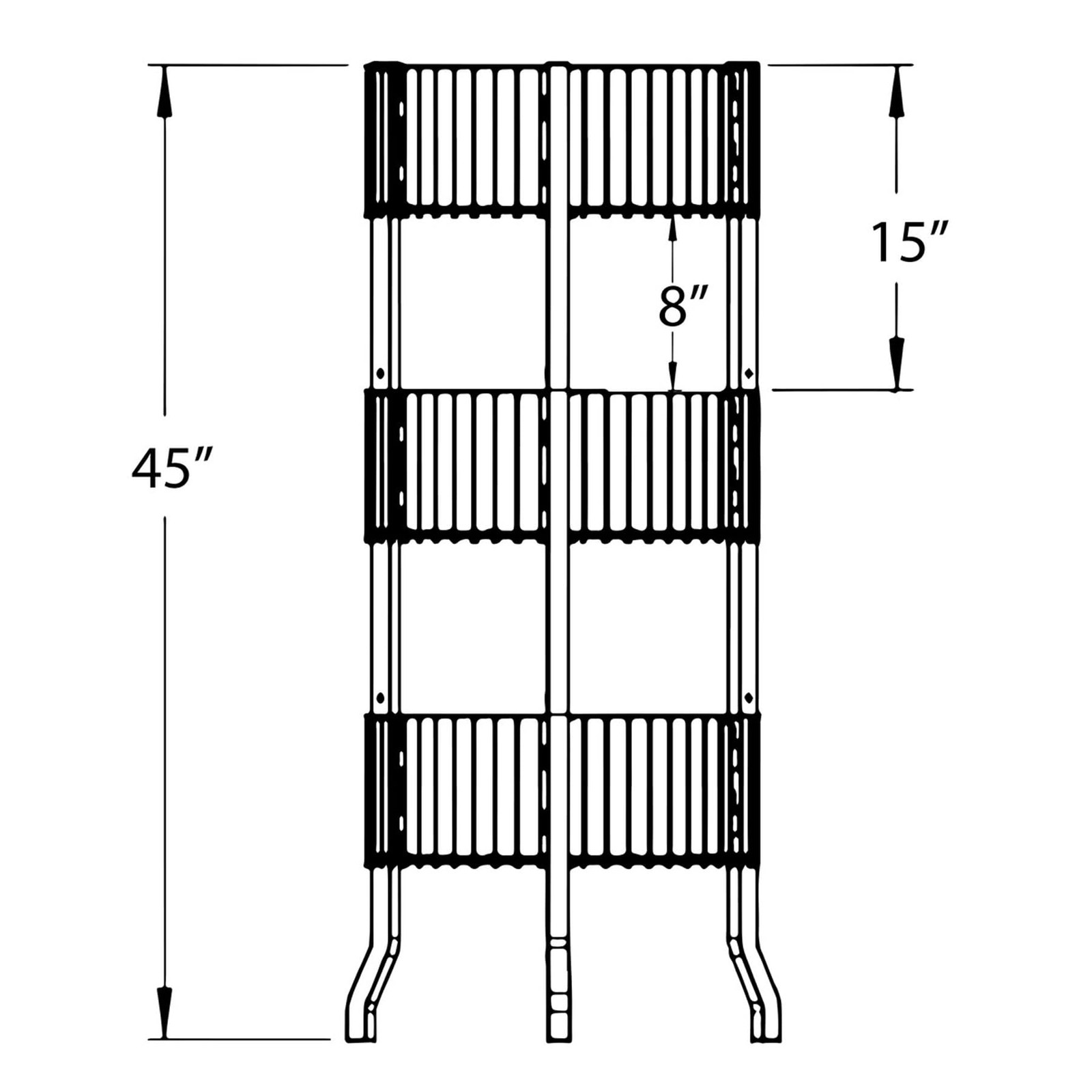Azar Displays 300703 3 Tiered Round Wire Dump Bins (Black) gallery