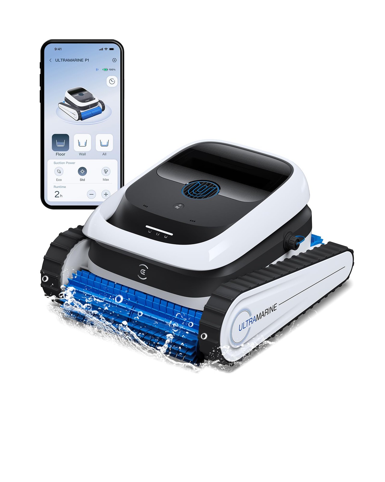 Ultramarine P1 Cordless Robotic Pool Vacuum for Inground & Above Ground Pools, 1 gallery