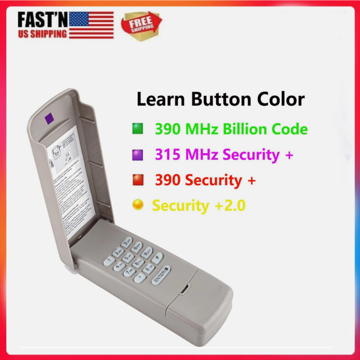 877LM 877Max For Liftmaster Craftsman Garage Door Keyless Keypad Entry Opener US gallery