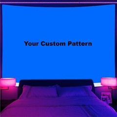 Custom Large Wall Art Blacklight Poster UV Reactive Tapestry Wall Hanging Fabric