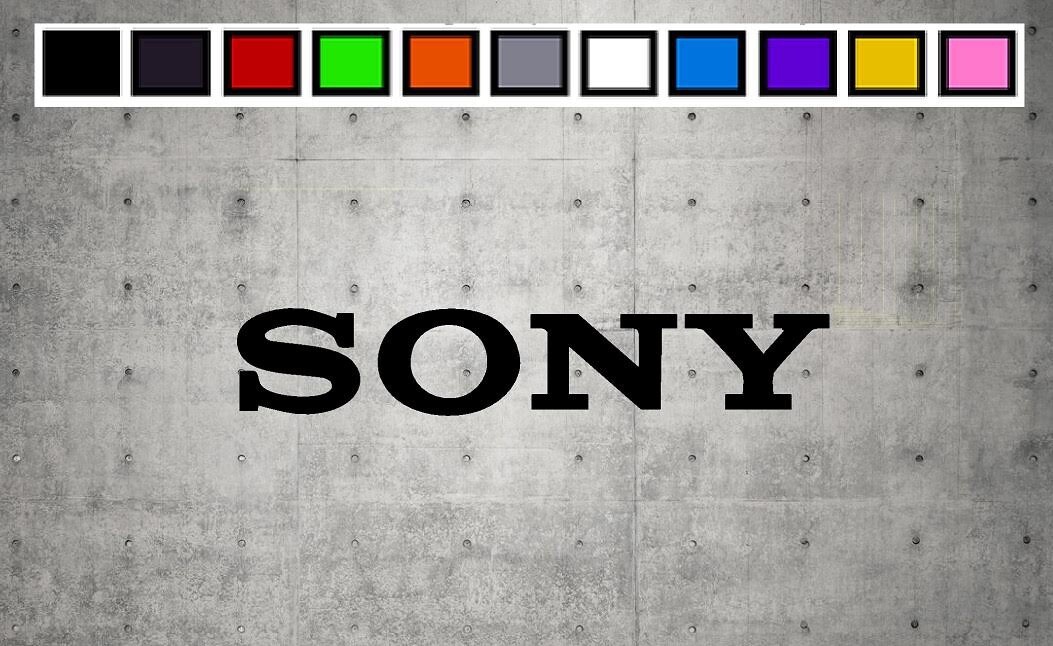 SONY LOGO Vinyl Decal Sticker Emblem Car Truck Window 4" 6" 8" gallery