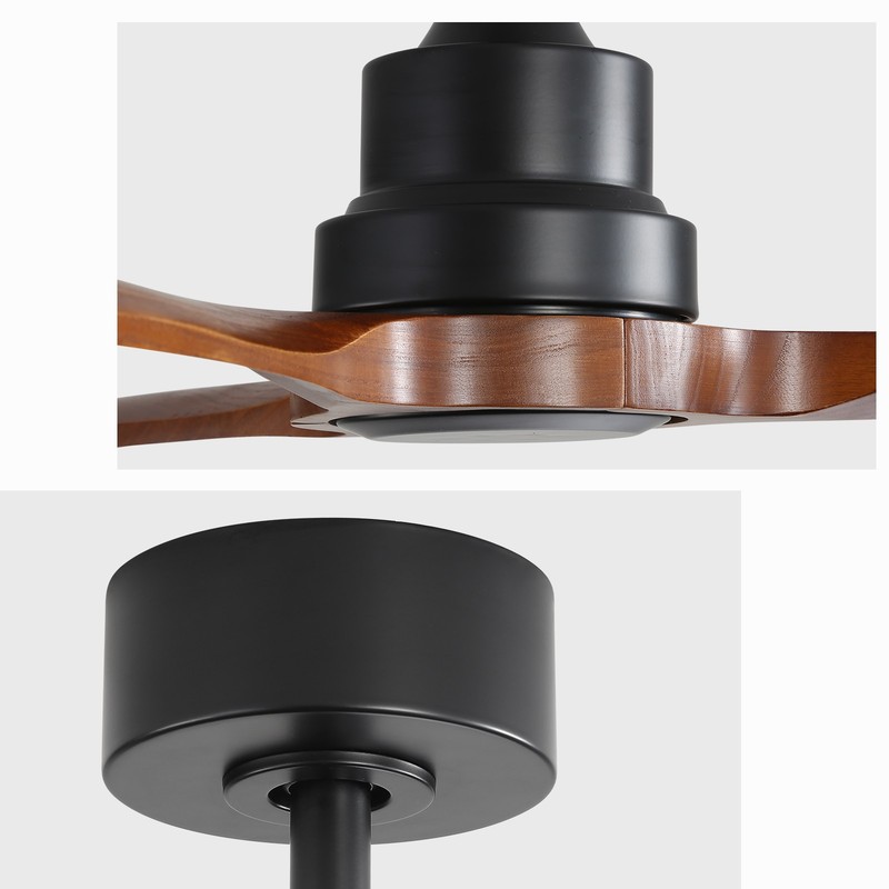 48in.Solid Wood Blade,Ceiling Fan,No Light,Reversible,Remote,Adjustable 6 Speed. gallery