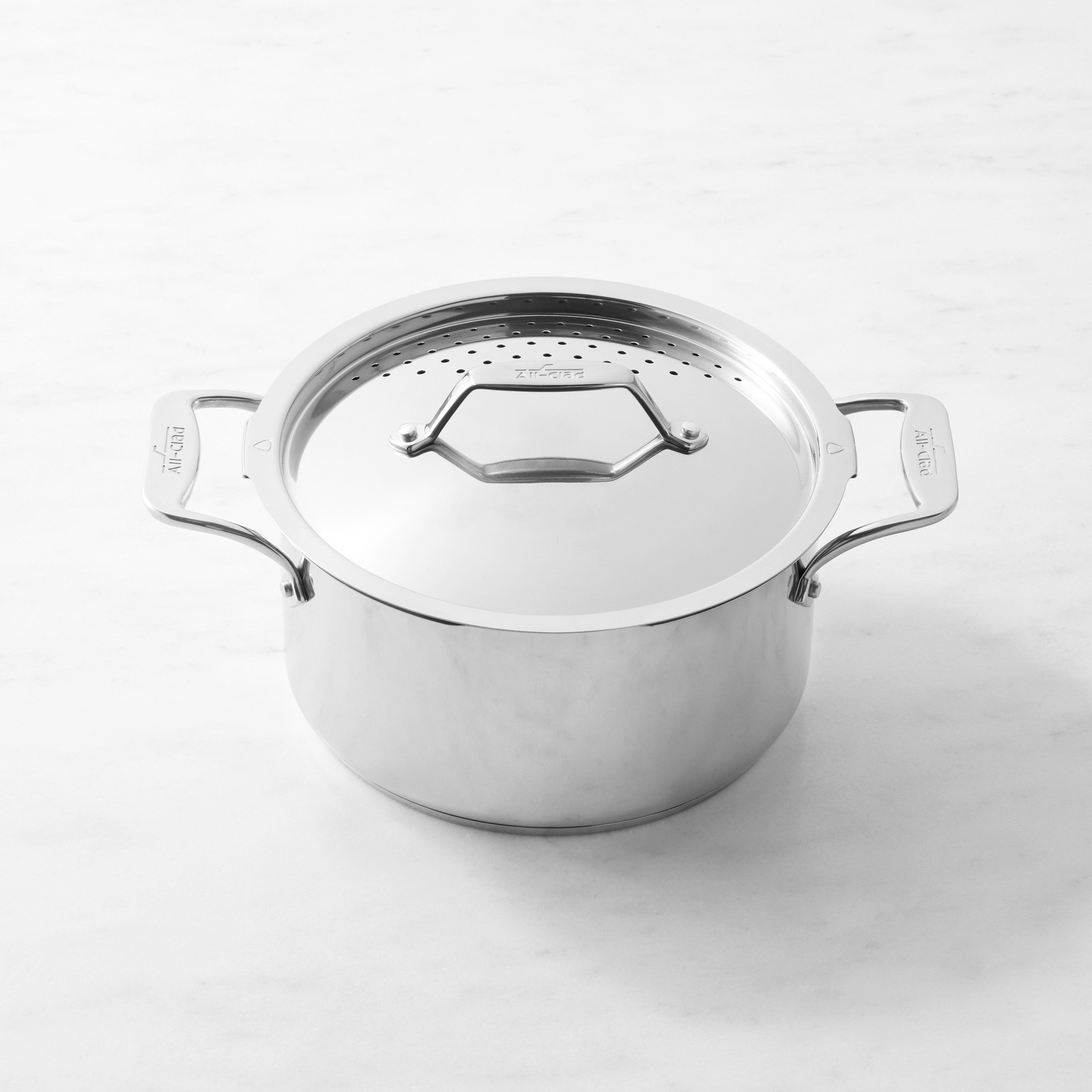 All-Clad Simply Strain Stainless-Steel Multipot with Strainer, 6-Qt New gallery