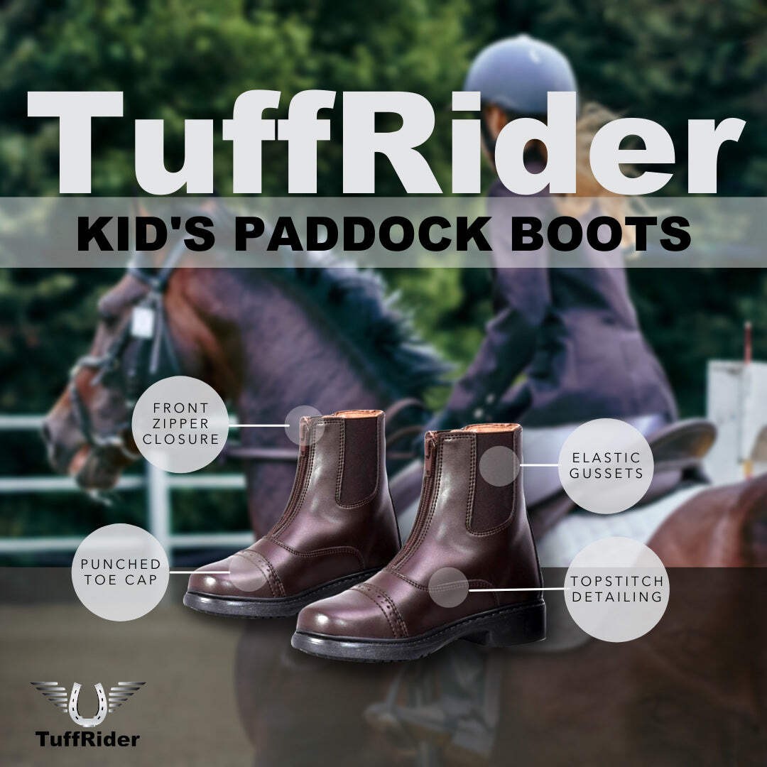 TuffRider Children's Starter Front Zip Paddock Boots gallery