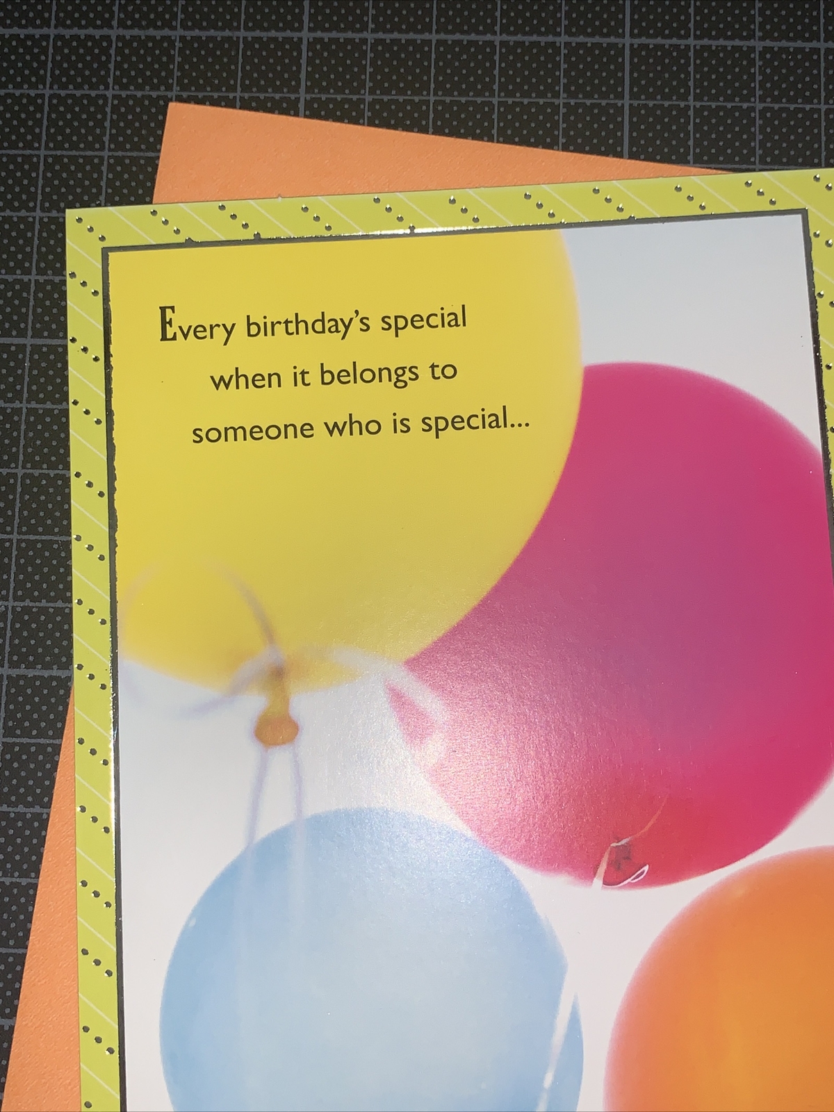 Hallmark Birthday Card: Colorful Balloon Someone Special Lucky To Know You Smile gallery
