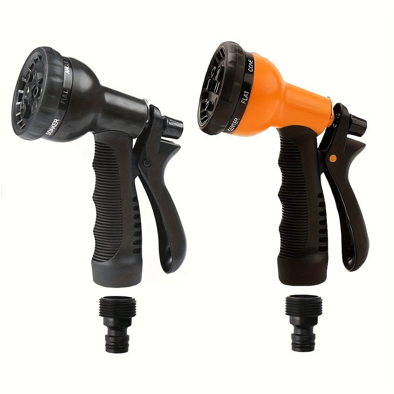 Multi-Pattern Garden Hose Nozzle - Non-Slip Grip for Watering & Car Washing gallery