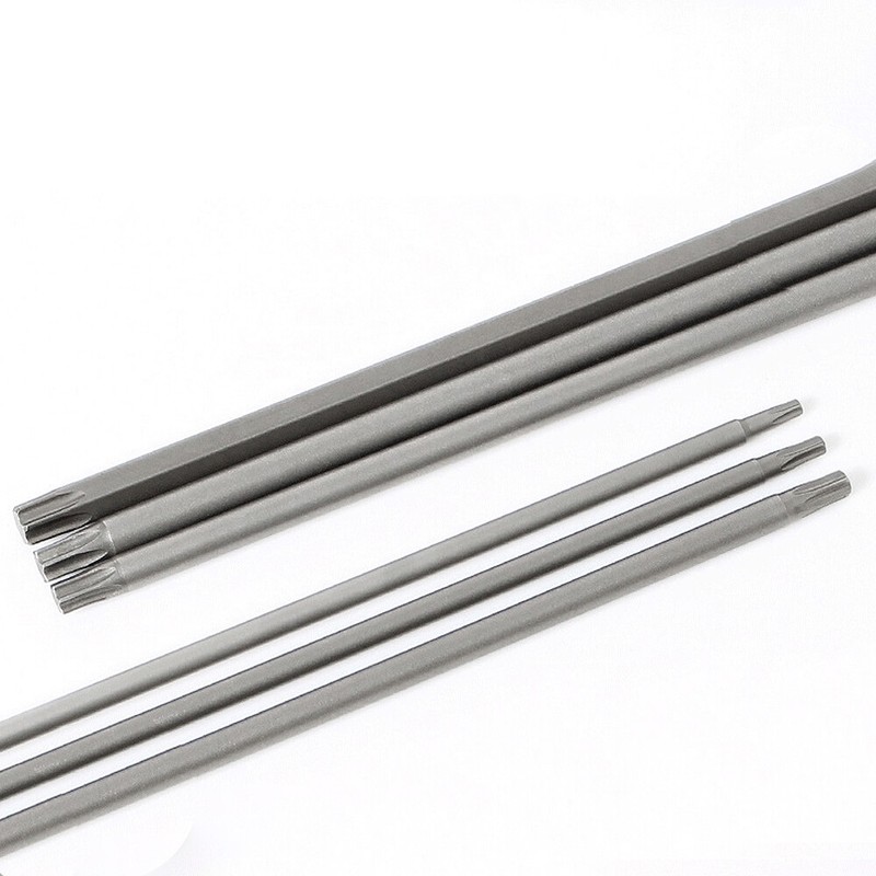 65-200mm Extra Long Torx Hollow/Solid Magnetic Drill Bit 1/4" Hex Shank Security gallery