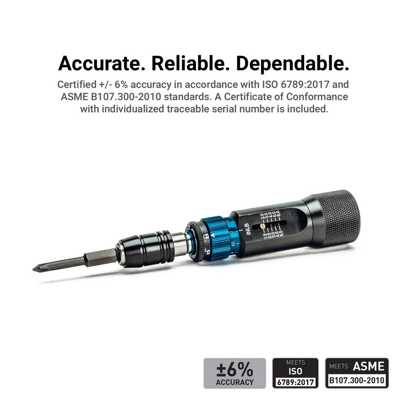 Ultra Precision Certified Torque Limiting Screwdriver Set 1.5 To 6 In. Lbs. In 0 gallery